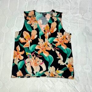 I.N.C surplice floral top